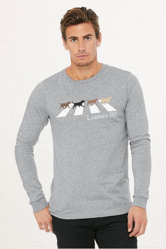 Labbey Long Sleeve Beatles Abbey Road, Labradors Pun Shirt