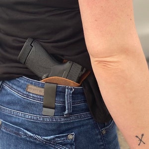 Inside the Waistband Leather Holster -  Designed for Comfort - Concealed Carry Holster - Leather Holster - IWB Holster - Made in USA