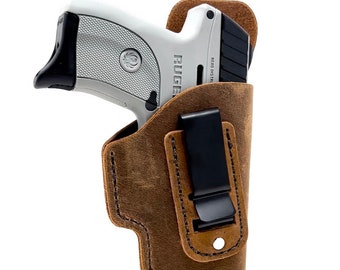 Ruger LC9 / LC9s / LC380  - SOFT Leather Inside the Waistband (IWB) Concealed Carry Holster- 100% Water Buffalo Leather - Made in U.S.A.