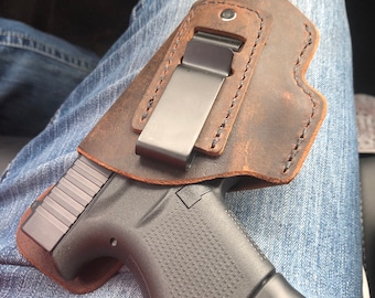 Bersa Thunder 380 - SOFT Leather Inside the Waistband (IWB) Concealed Carry Holster- 100% Water Buffalo Leather - Made in U.S.A.