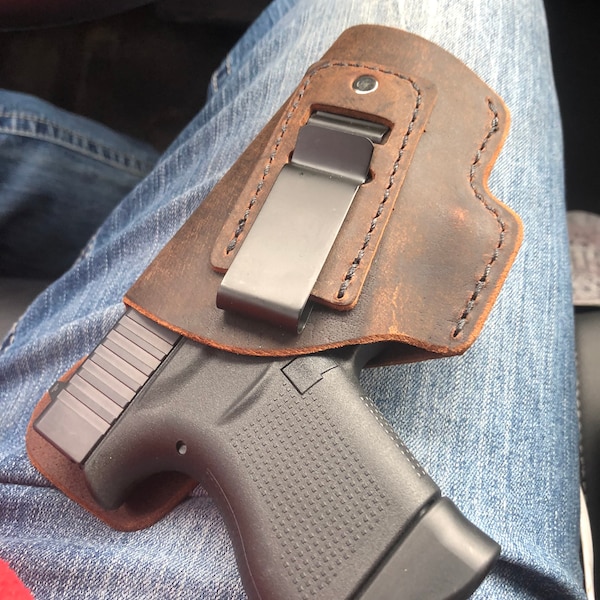 Bersa Thunder 380 - SOFT Leather Inside the Waistband (IWB) Concealed Carry Holster- 100% Water Buffalo Leather - Made in U.S.A.