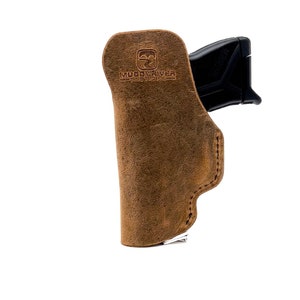 Ruger LCP / Ruger LCP 2 Leather Holster - Cuero dentro de la cintura Oculta Carry Holster- 100% Water Buffalo Leather - Made in U.S.A. imagen 3