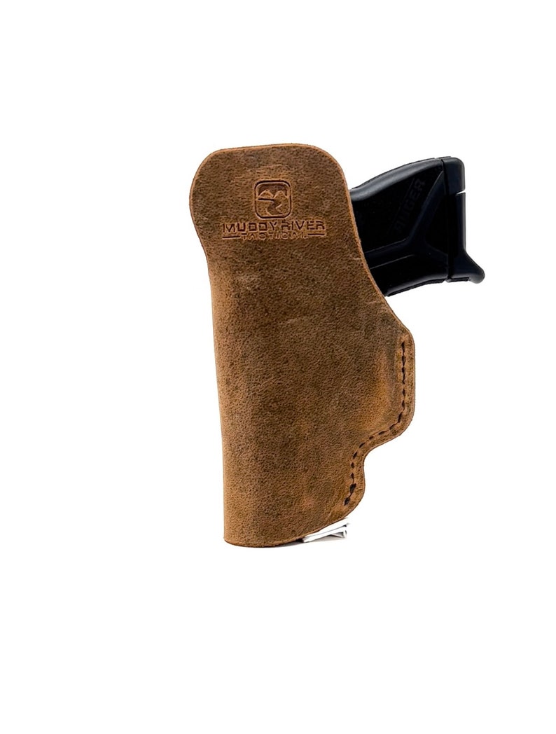 Ruger LCP / Ruger LCP 2 Leather Holster - Cuero dentro de la cintura Oculta Carry Holster- 100% Water Buffalo Leather - Made in U.S.A. imagen 3