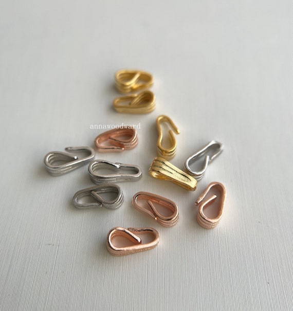 5 pièces sterling argent snap bail locket bail en or argent Etsy