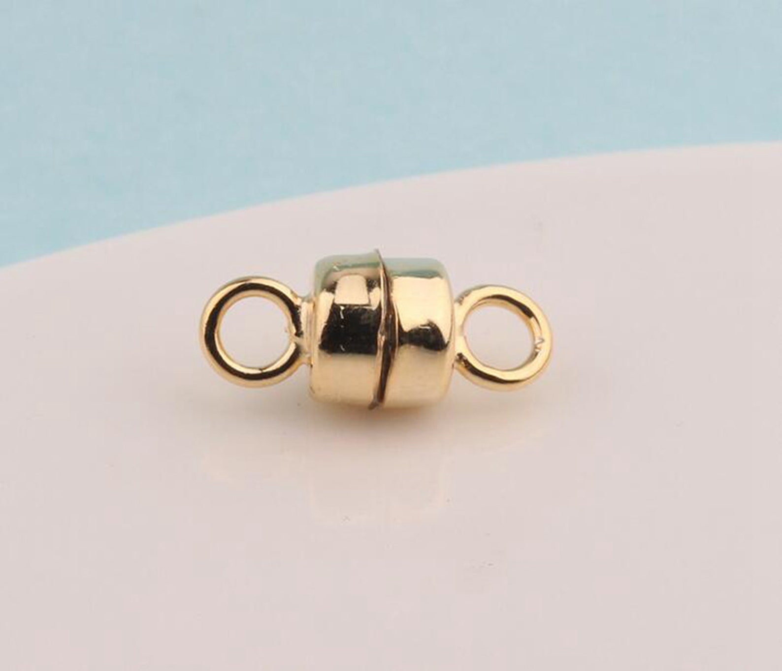 Solid 925 sterling silver 4mm clasps in gold or Etsy