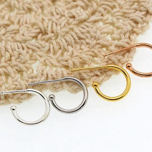 1 pair 925 sterling silver twisted circle ear hoop with rubber stopper nuts rope huggies earring findings earwire ear wires earwires hoops