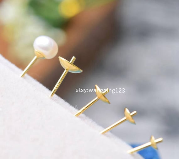 10 OR 100 Gold Plated Brass Earwire Safety Nuts 7x3mm Earring Backs