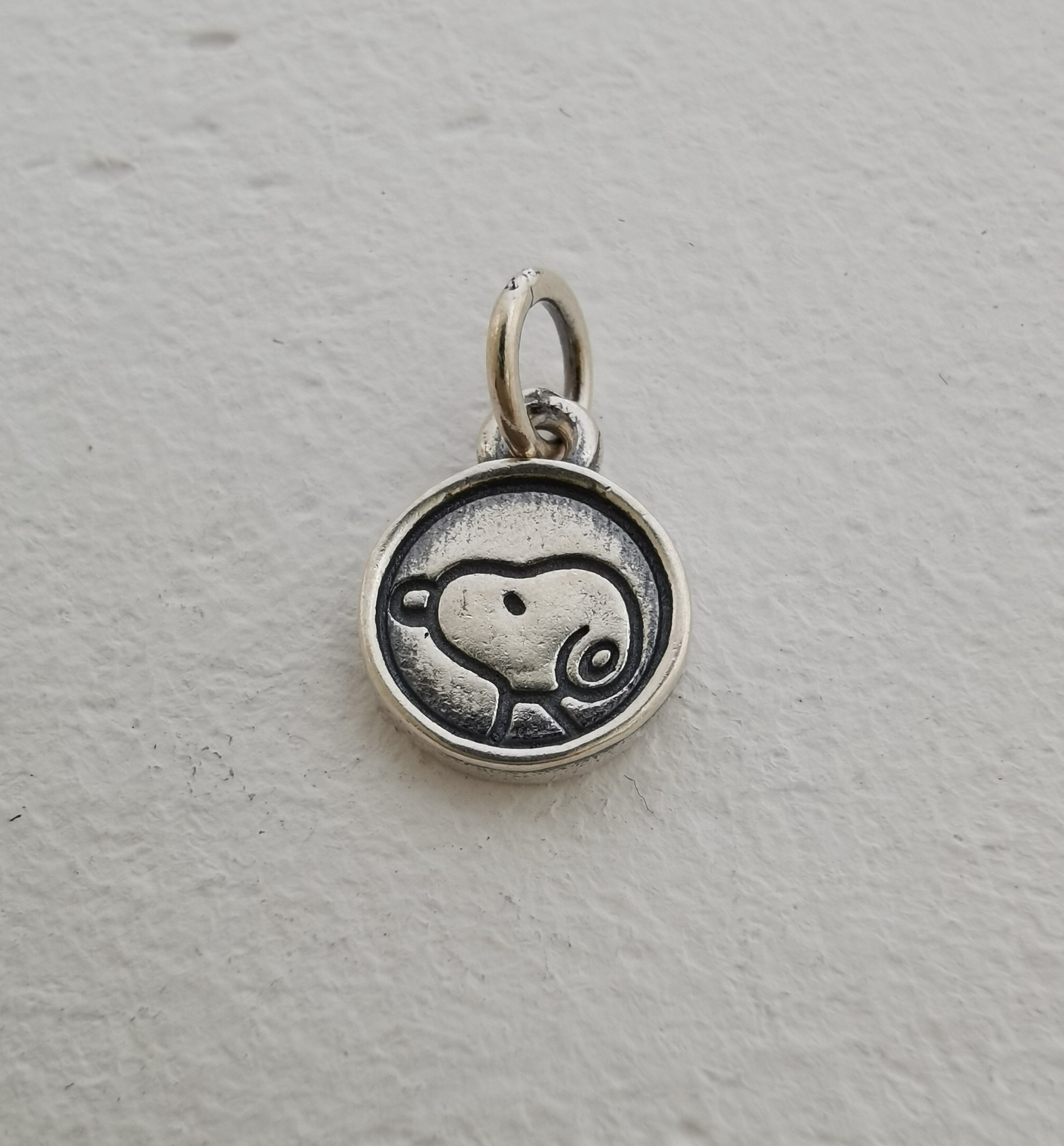 sterling silver snoopy charm