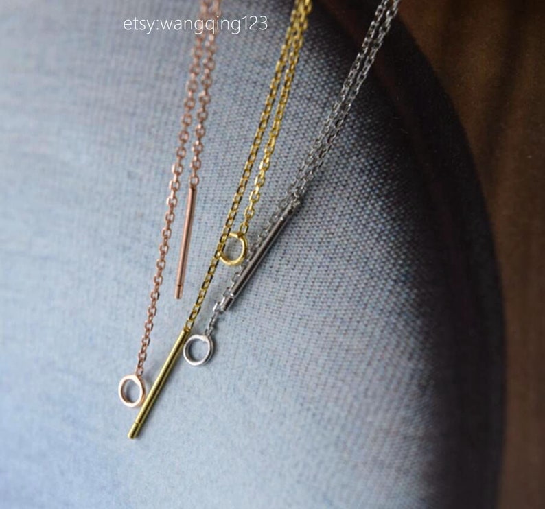 Sterling Silver Earring Threader Gold Rosegold Ear Threaders Etsy