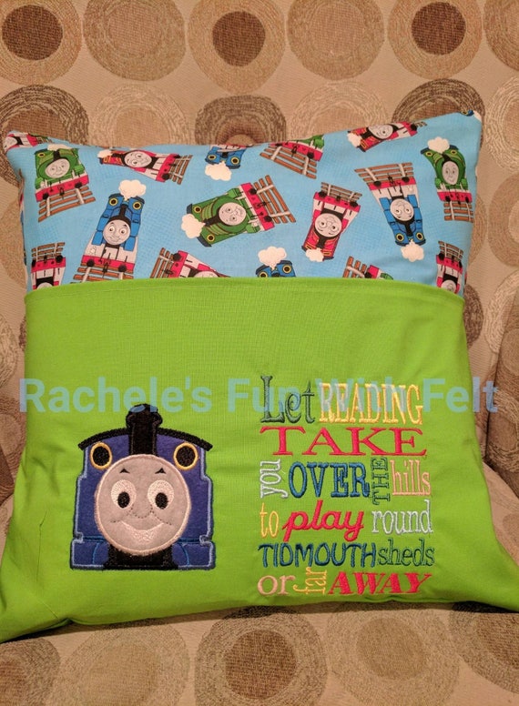 Thomas Reading Pocket Pillow Pillow Case Train Pillow Etsy