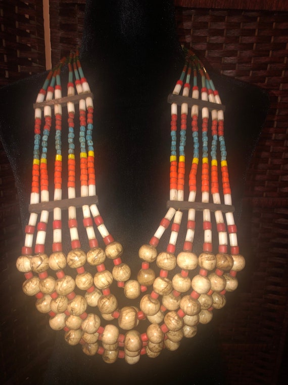 Authentic Vintage Antique 1930s Nagaland beaded Tr