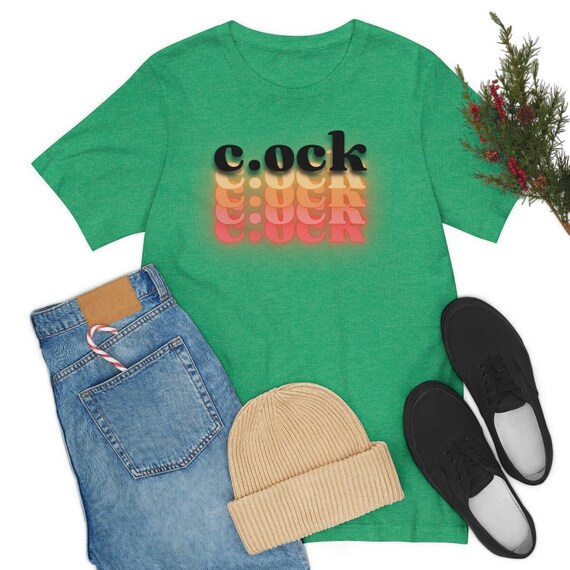 Cock C.ock Slang Gay LGBTQIA Unisex Jersey Short Sleeve Tee Etsy