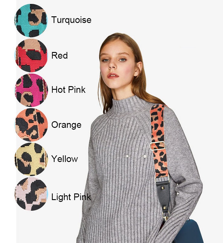 Leopard Print Purse Strap 2 wide Bag Strap ST040 Etsy