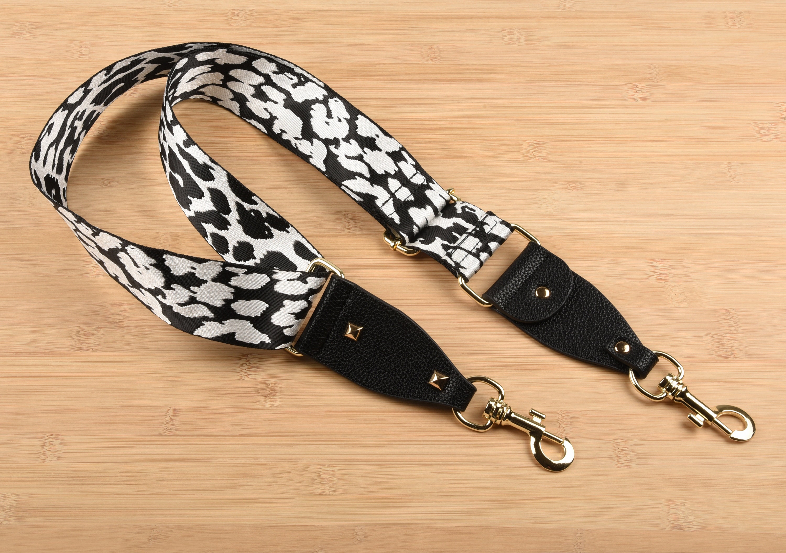 Black and White Adjustable Bag Strap 2 Wide Crossbody Etsy