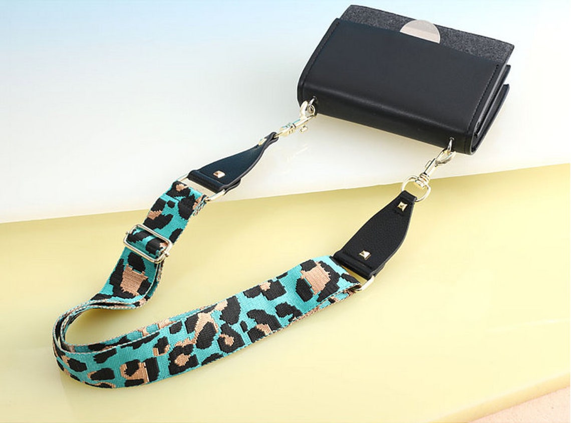 animal print purse strap