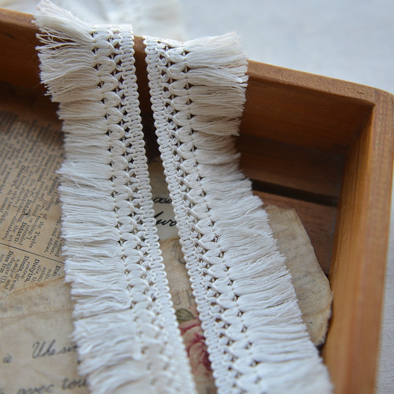 Cream Fringe Trim Cotton Trims 5 Yards WGCL753 | Etsy