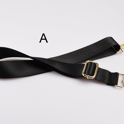 Black Adjustable Crossbody Bag Strap Replacement Etsy