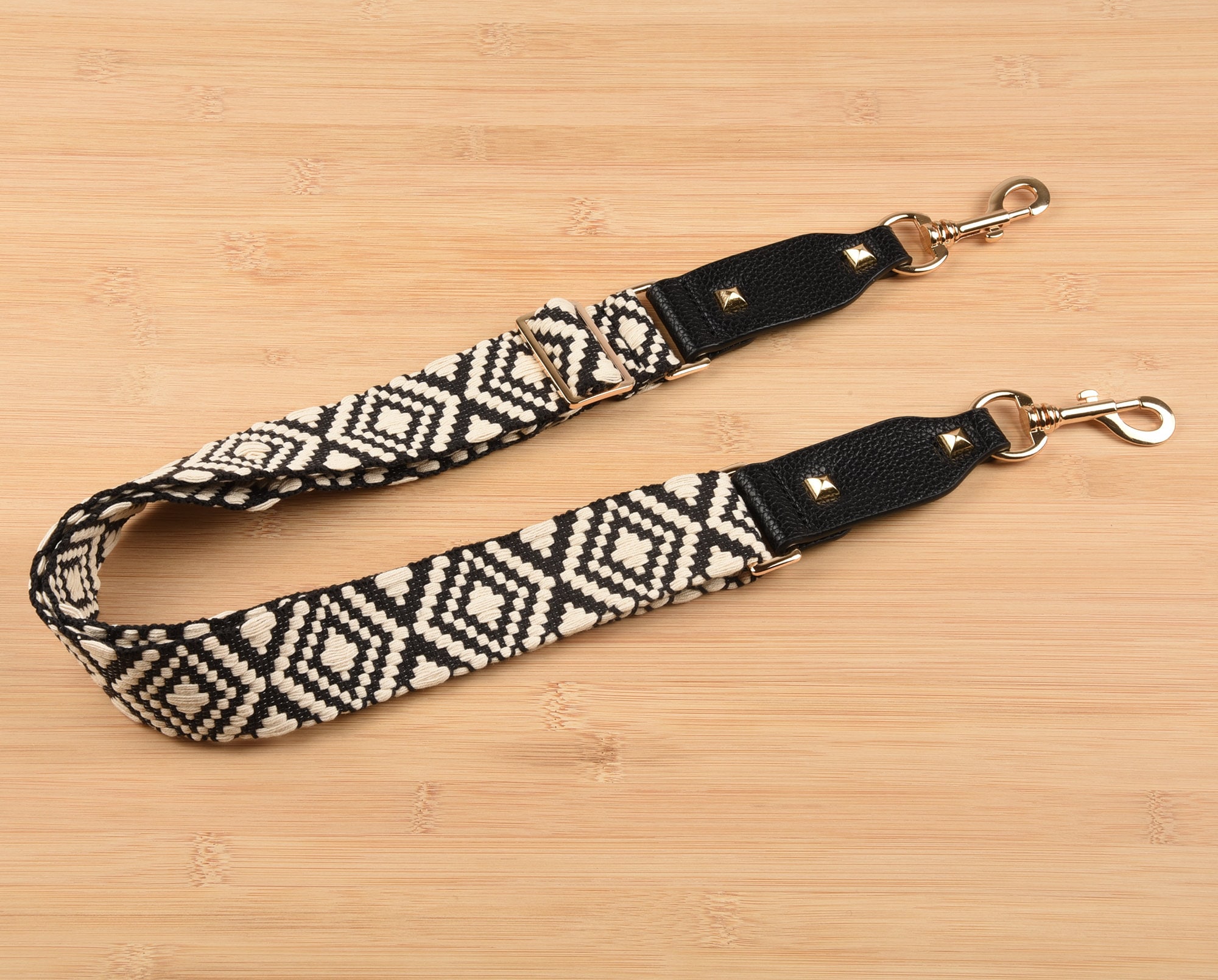 Off White and Black Woven Purse Strap Adjustable Bag Strap 4cm Etsy