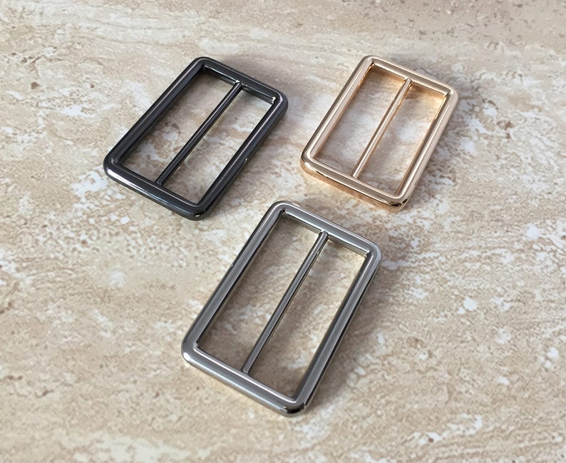 2pcs Strap Slide Buckle Adjustable Slider Buckle 1.5 inch inner size