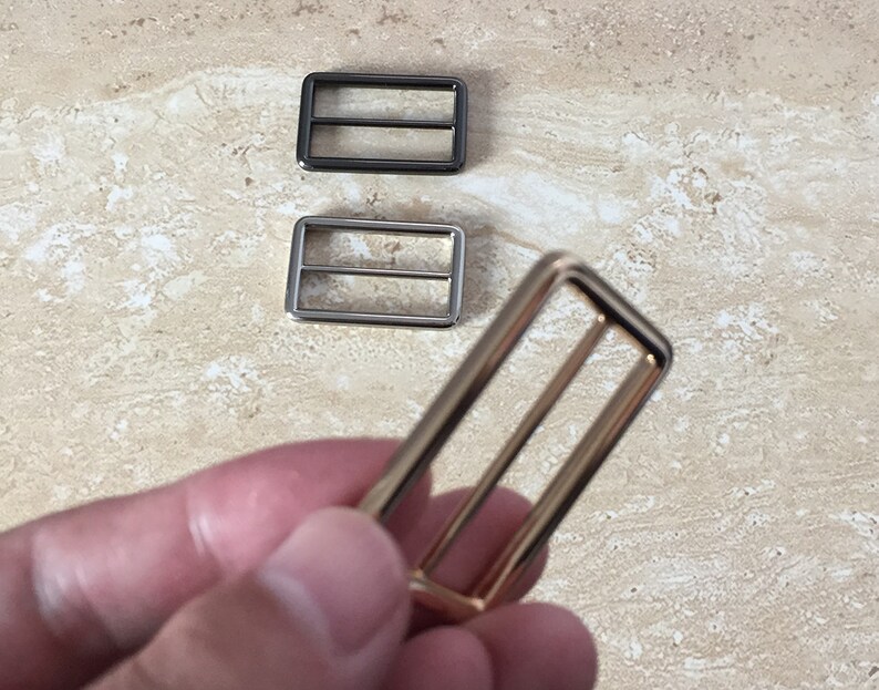 2pcs Strap Slide Buckle Adjustable Slider Buckle 1.5 inch inner size
