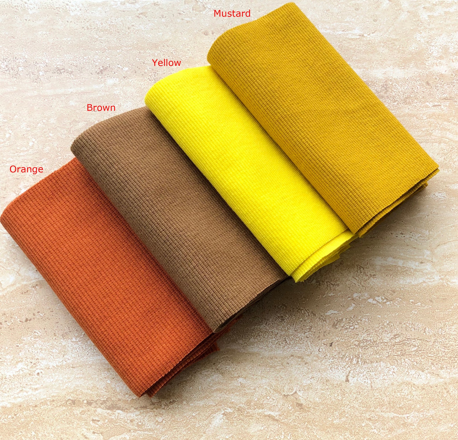 Elastic Rib Knit Cuff Waistband Fabric Trims Etsy