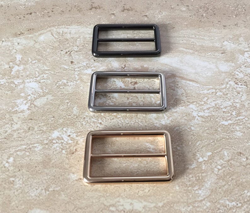 2pcs Strap Slide Buckle Adjustable Slider Buckle 1.5 inch inner size