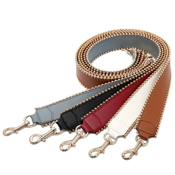 wide leather bag strap
