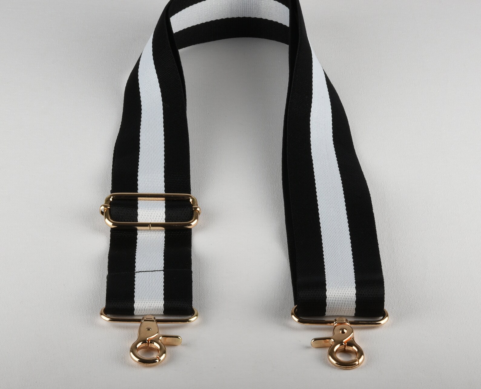 Black and White Crossbody Striped bing Strap 2 wide Etsy