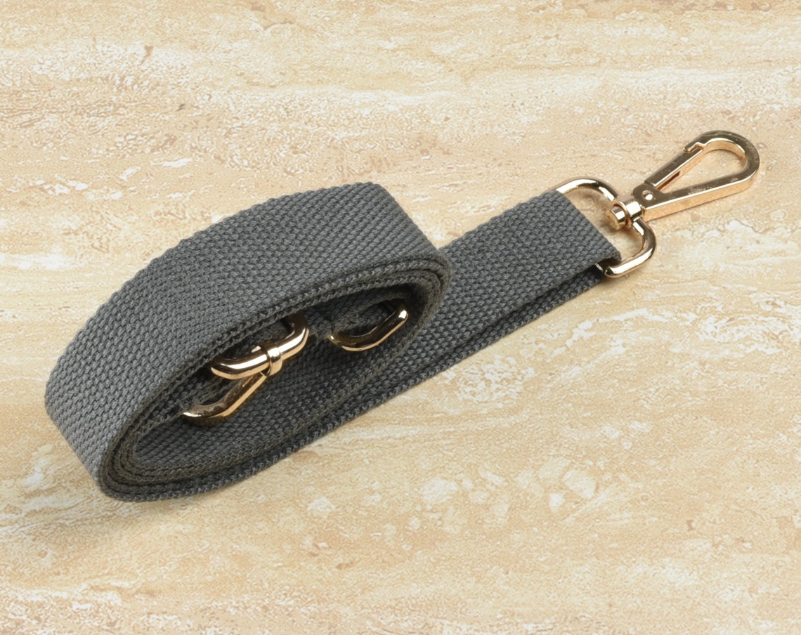 Dark Gray Bag Strap 1 wide Adjustable Crossbody Strap Etsy