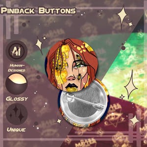 Honeycomb Nightmare | Pinback Button