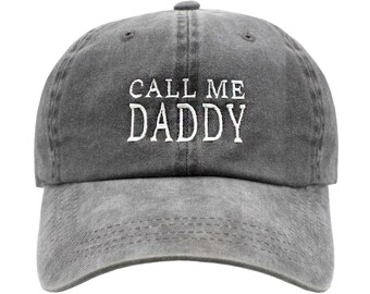 Call Me Daddy Dad Hat Washed Black - Etsy