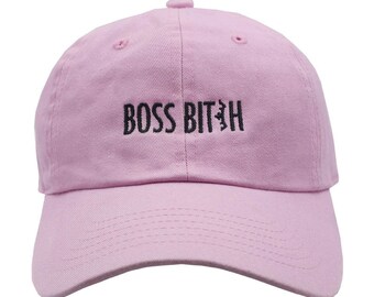 Low Profile Like-A-Boss Boss Lady Cap Hats Many Colors Available BOSS B*TCH Camo Dad Hat Embroidered Boss B*tch Girl Boss Hat