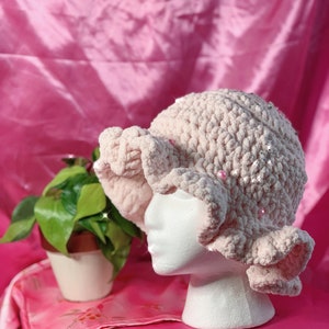 Cotton Pink Crochet Hat