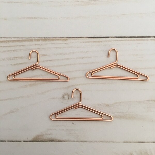 Rose Gold Hanger Clips (Set of 3)