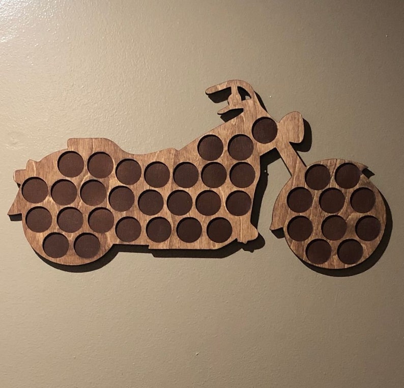 Poker Chip Motorcycle Display Fits 37 Harleydavidson or Etsy