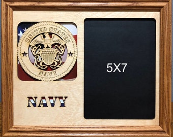 Royal Navy Oak Photo Frame Landscape Or Portrait Military Gift BGK1 Royal Navy Oak Photo Frame Landscape Or Portrait Military Gift BGK1