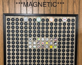 Golf Ball Markers Magnetic Displays 18X24 Fits 208 Golf Ball Markers with Frame