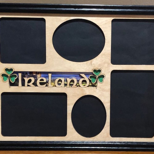 Ireland Laser Engraved Wood Picture Frame Etsy