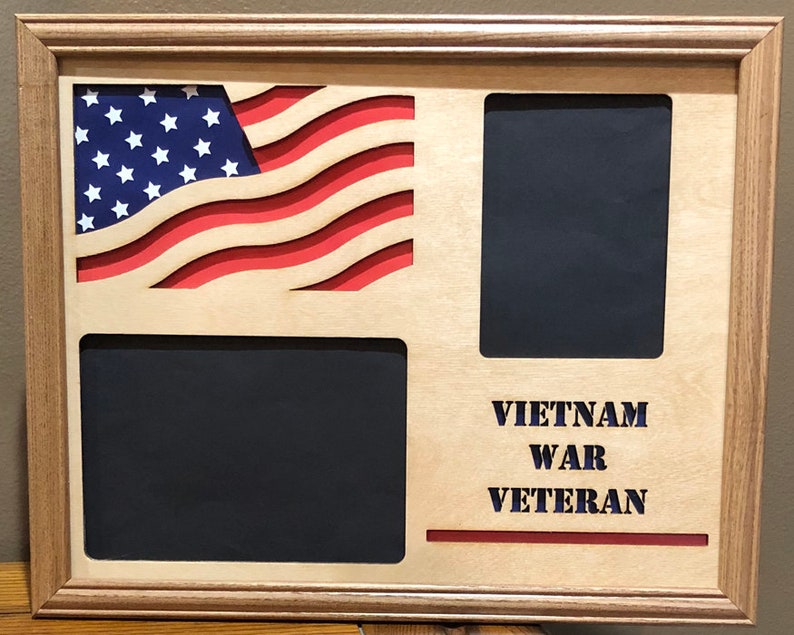 11x14 Vietnam War Veteran Laser Engraved Picture Frame With 2 Etsy