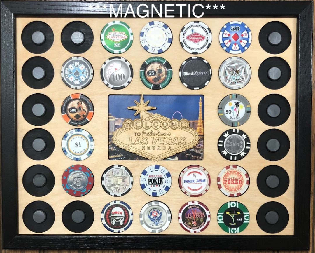 Harley Casino Style Chips Display 11x14 Insert Fits 38 Harley
