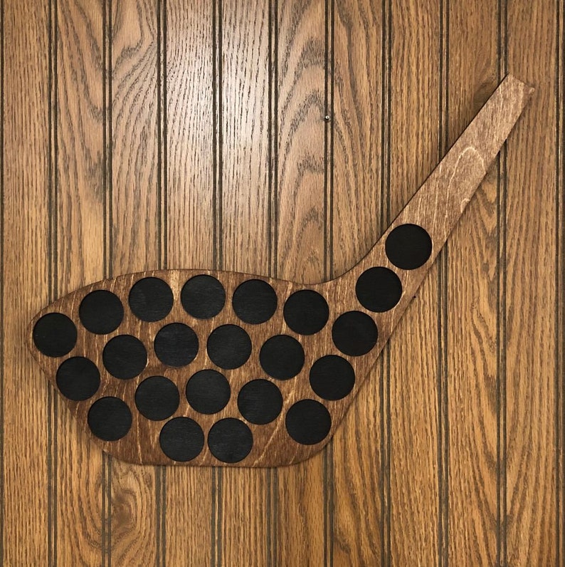 Golf Club Ball Marker Holder Holds 22 Golf Ball Markers Hanger Etsy