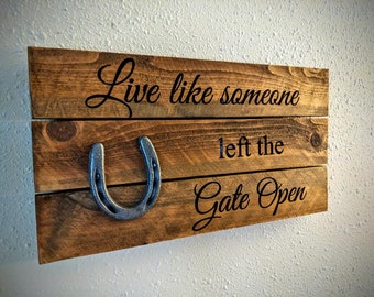 Left The Gate Open Etsy