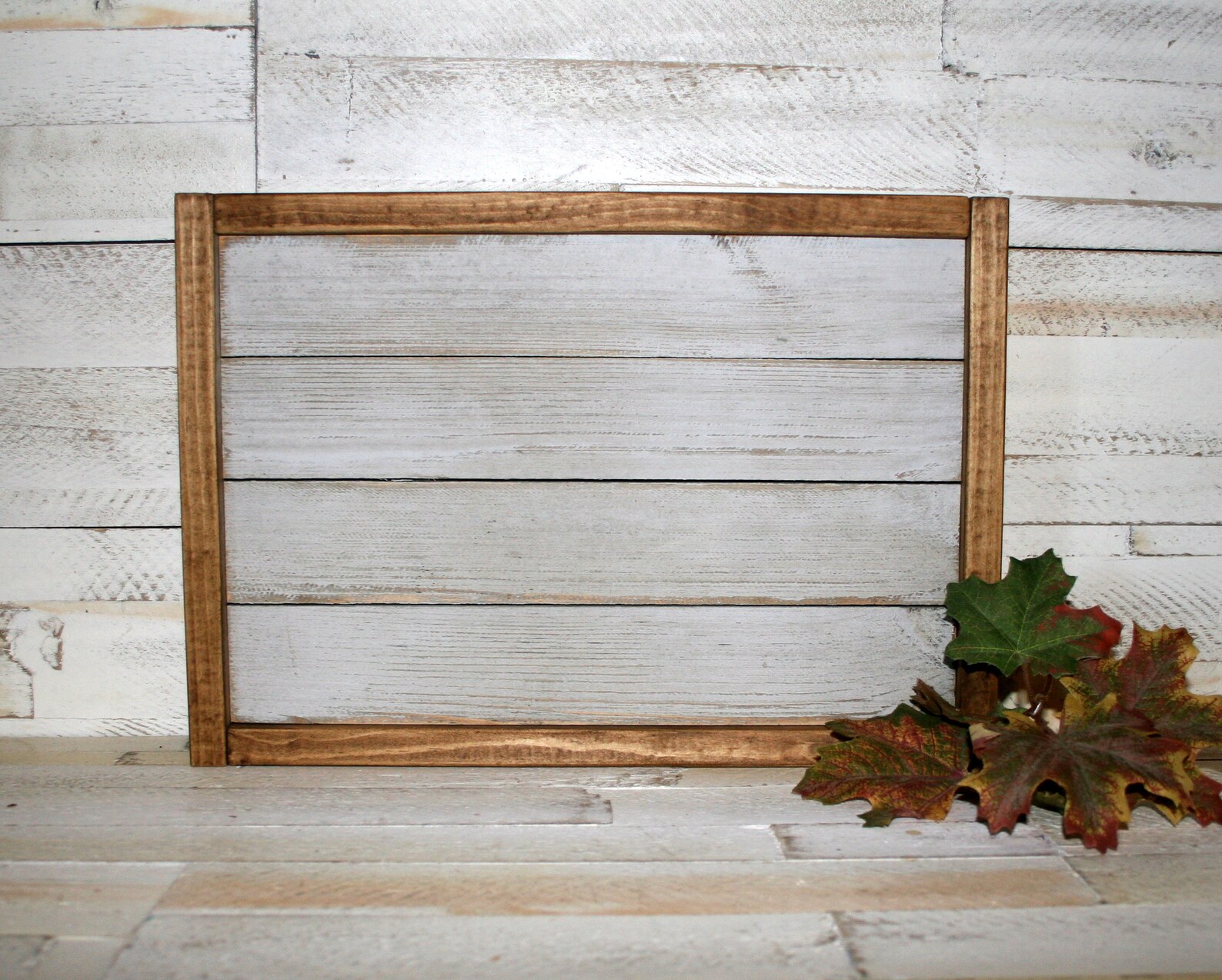 Blank Wood Framed Pallet Sign White washed Wood for Crafts Etsy
