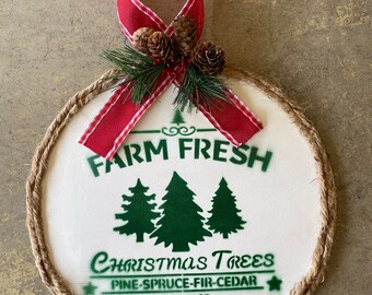 Farm Fresh Holiday Sign