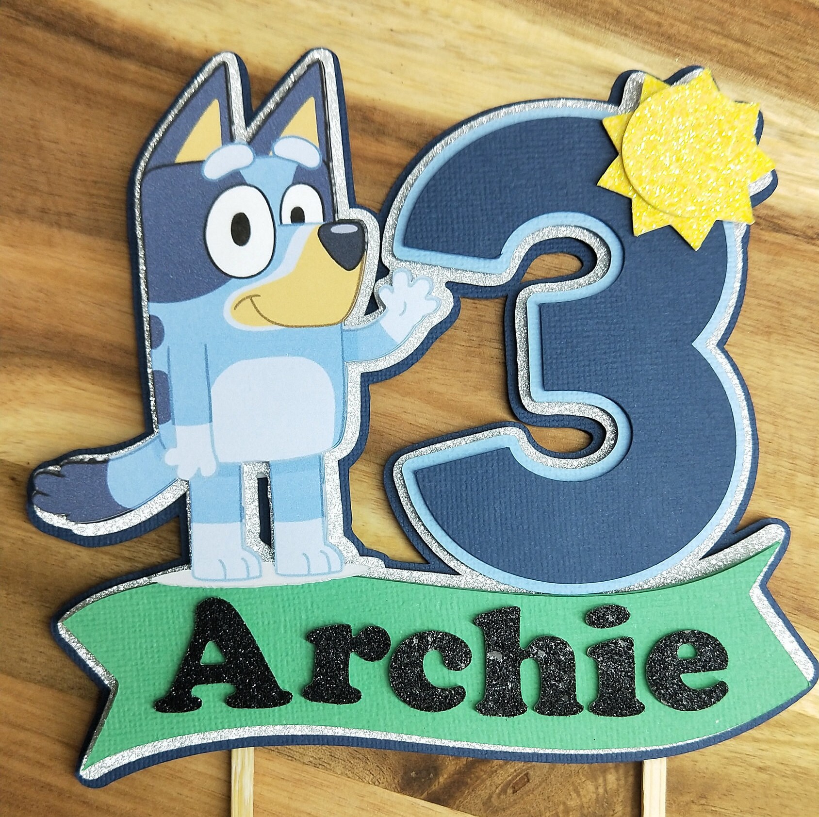 Bluey Cake Topper Printable