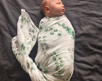 Eucalypt | Organic Cotton Muslin Wrap