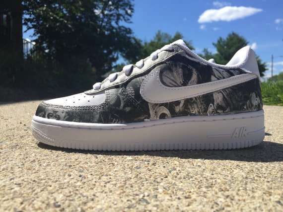 Skull \u0026 Gun Hydrodipped Low Top NIKE Air Force 1 | Etsy