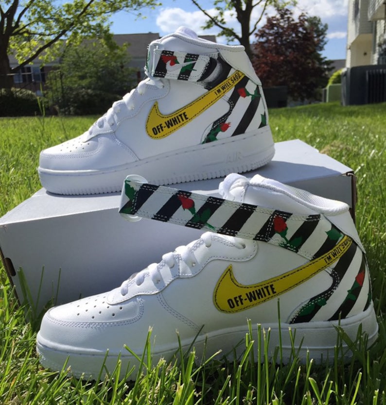off white custom air force 1