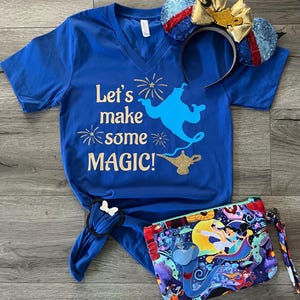 Genie, lets make some magic, Aladdin, genie of the lamp, magic lamp, Disney shirts for women