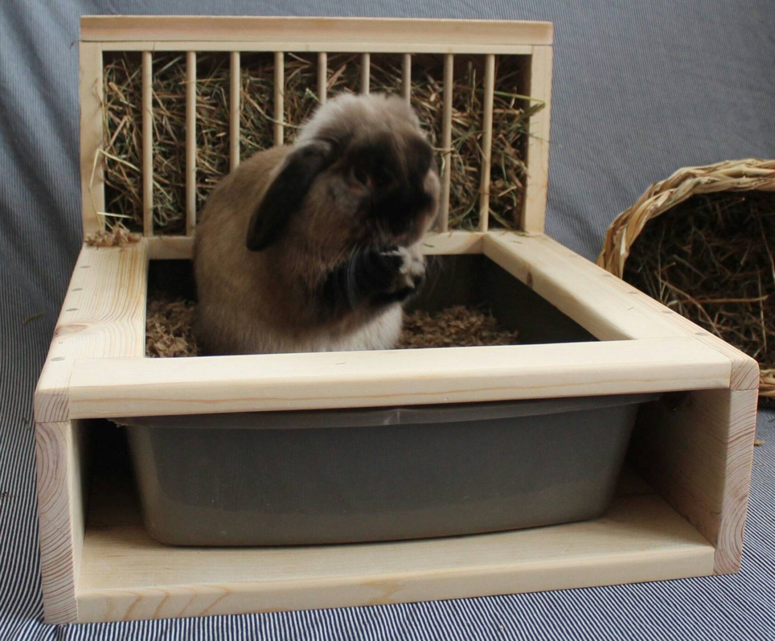 Bunny Rabbit Hay Feeder and Litter Box Etsy